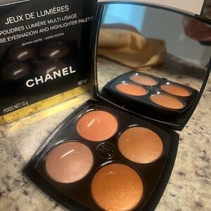 XSOLD Chanel Jeux de Lumières Eyeshadow and Highlighter Palette - Warm Tones